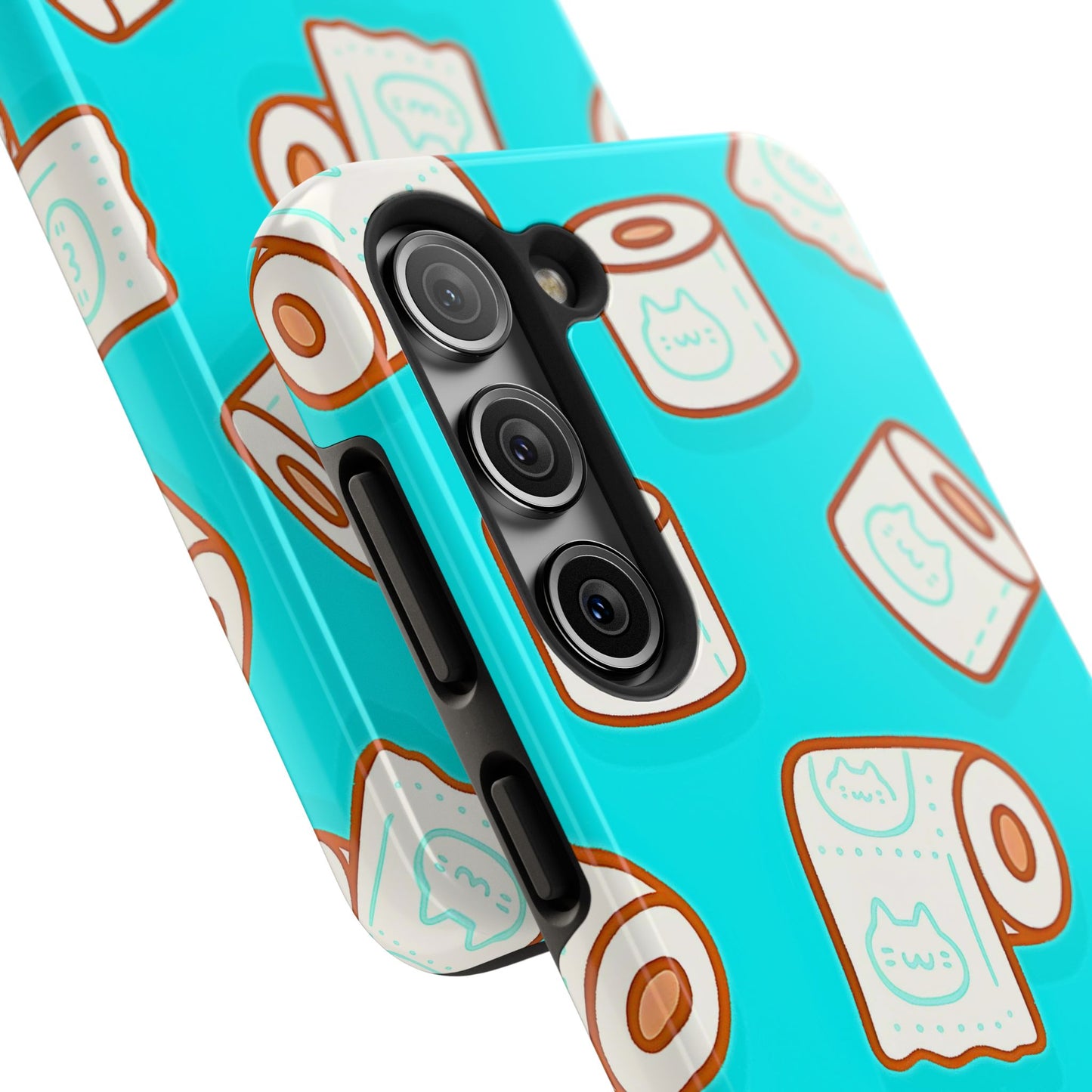 Funda resistente para teléfono con estampado de papel higiénico kawaii | Estética