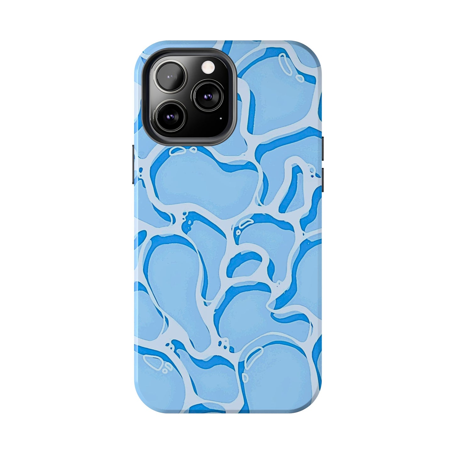 Funda resistente para teléfono con estampado de agua de piscina | Estética