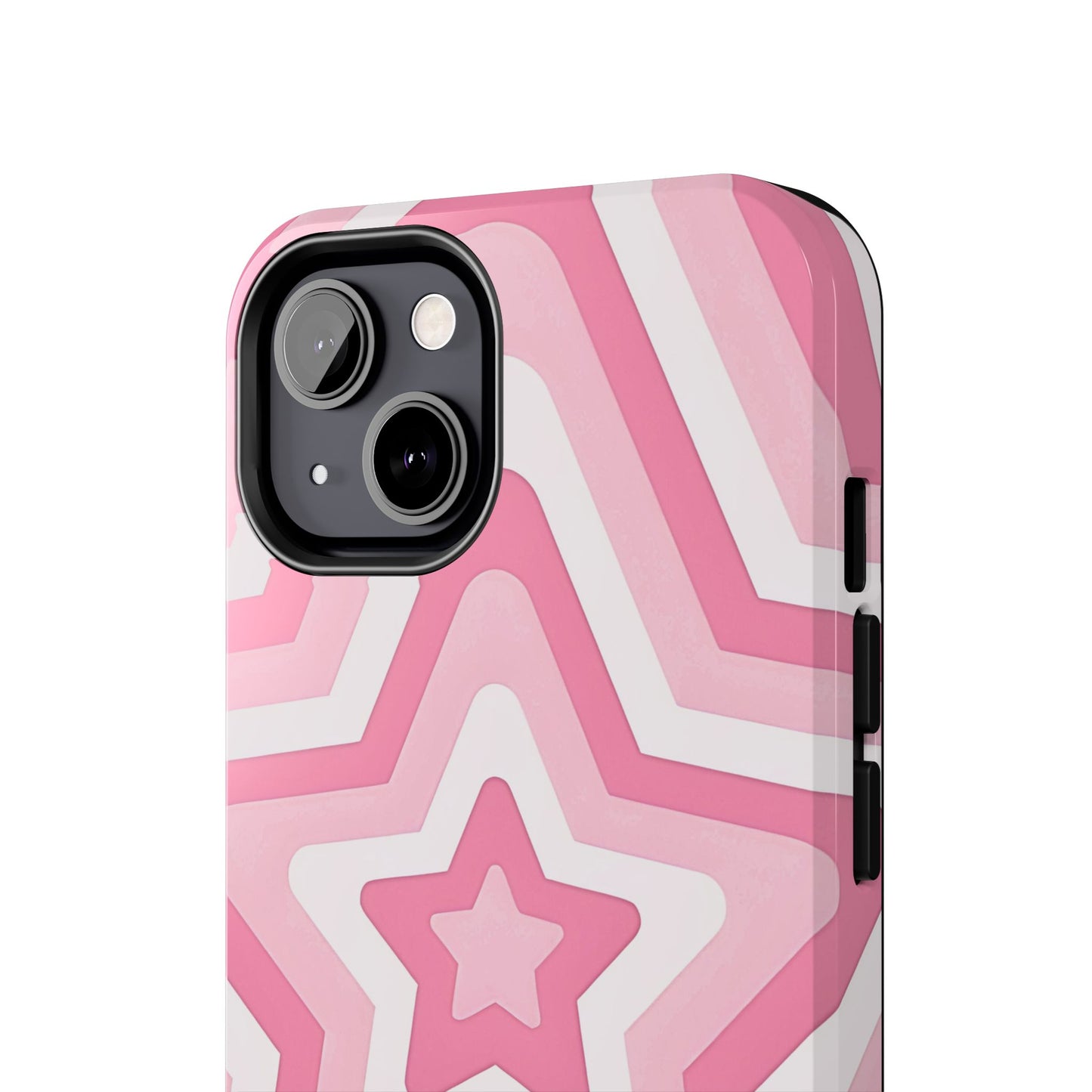 Pink Preppy Star Pattern Style Tough Phone Case | Aesthetic