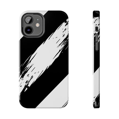 Funda/cubierta resistente para teléfono con rayas diagonales en blanco roto | Estética