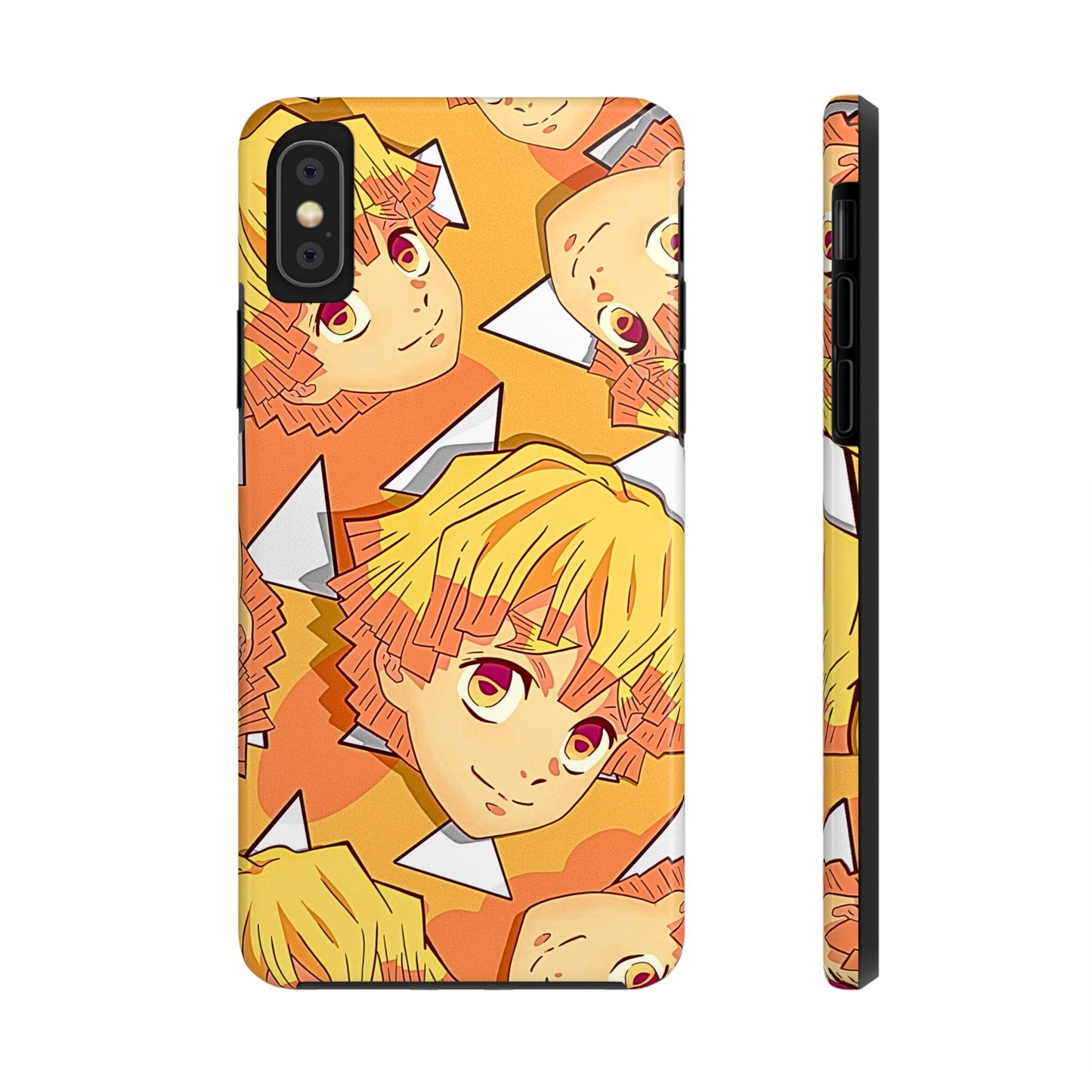 Zenitsu Agatsuma Haori Head Pattern Tough Phone Case | Anime - Demon Slayer