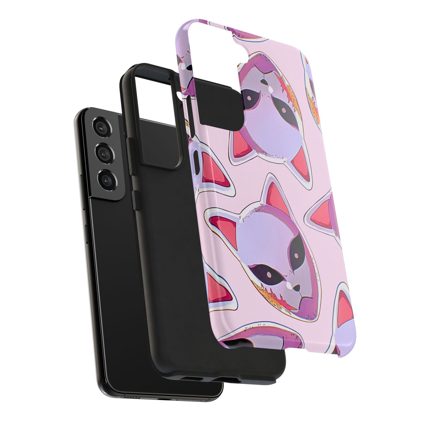 Sabito Fox Mask Pattern Tough Phone Case | Anime - Demon Slayer
