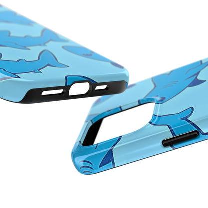 Smiley Shark Fun Pattern Tough Phone Case | Animals