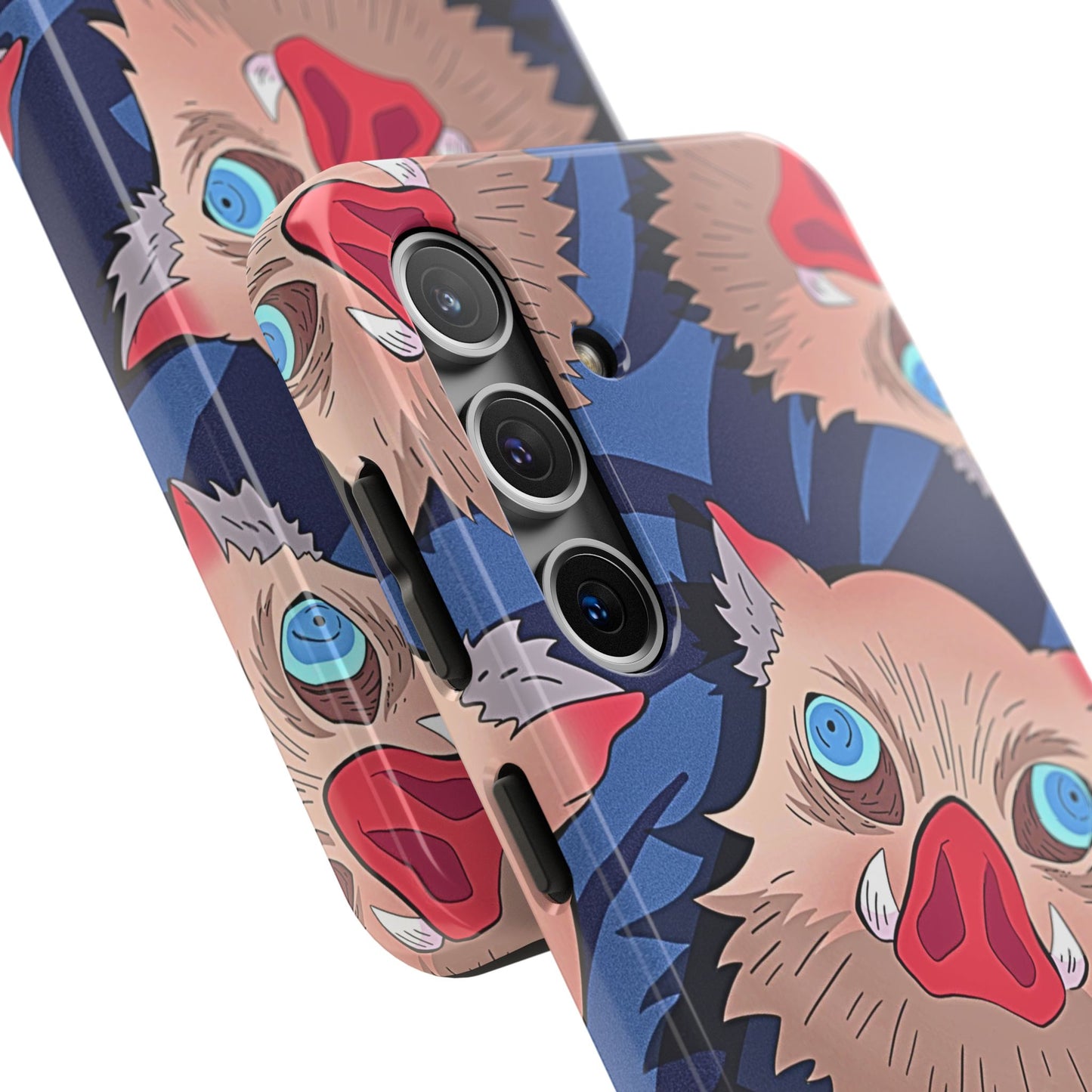 Inosuke Hashibira Head Pattern Tough Phone Case | Anime - Demon Slayer