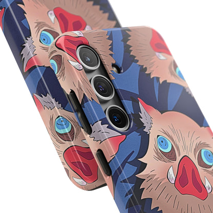 Inosuke Hashibira Head Pattern Tough Phone Case | Anime - Demon Slayer
