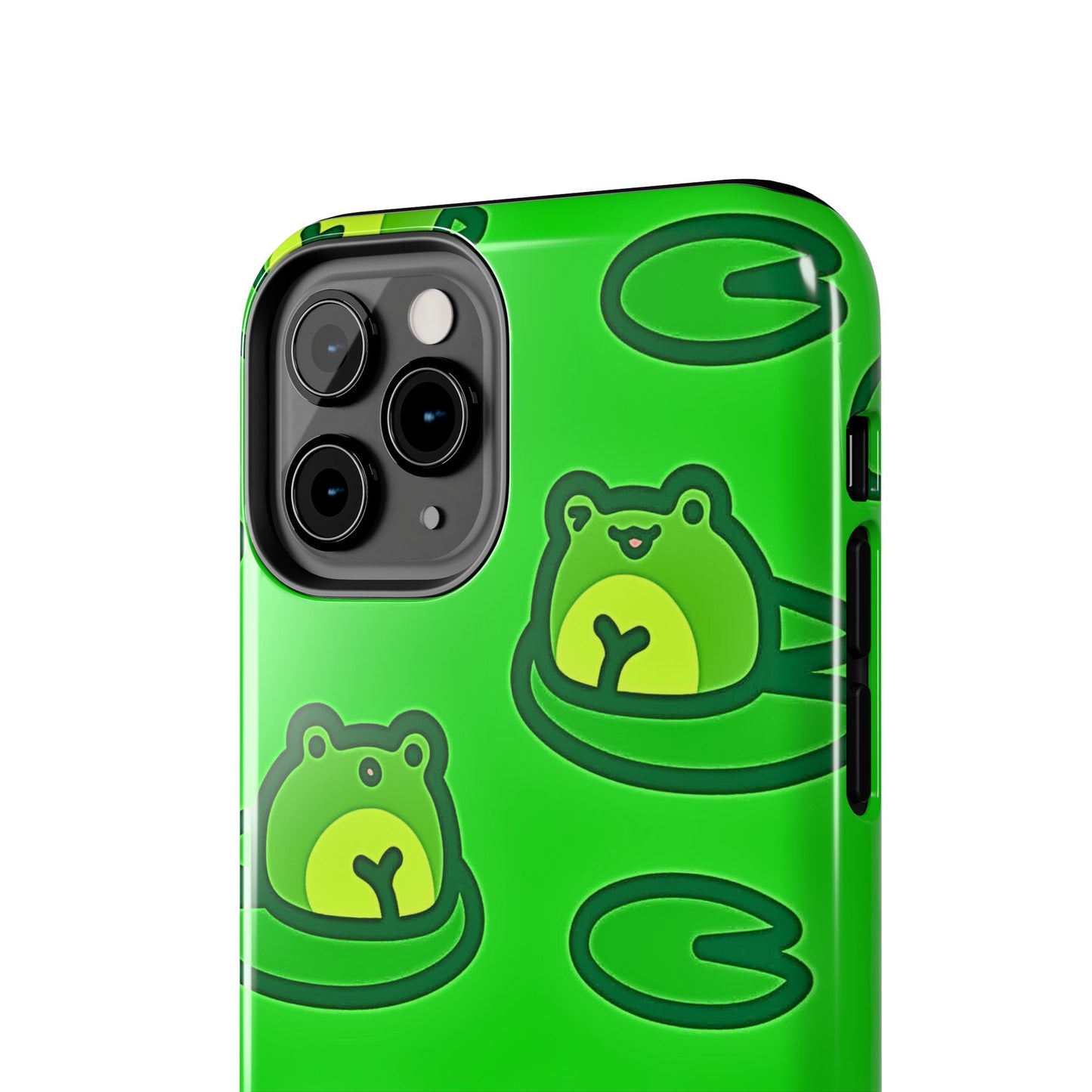 Cute Green Frogs Pattern Tough Phone Case | Animals