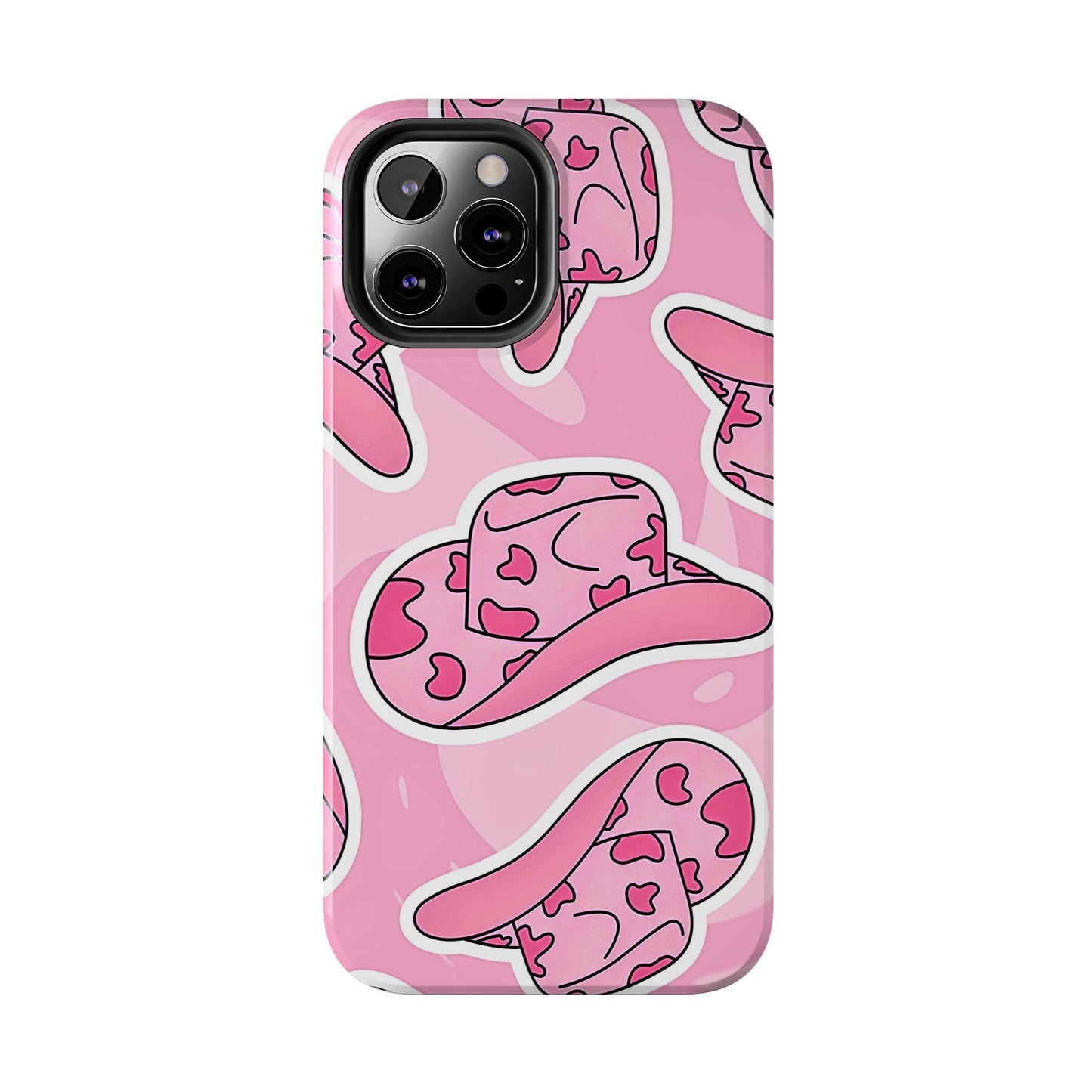 Pink Cowboy Hat Preppy Tough Phone Case | Aesthetic