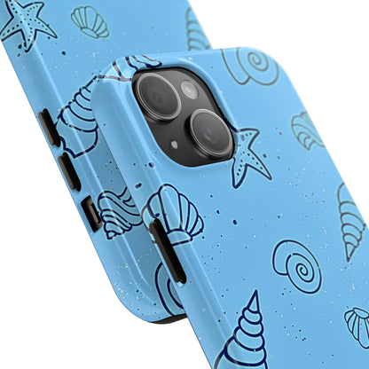 Funda resistente para teléfono Shells azul claro | Estética