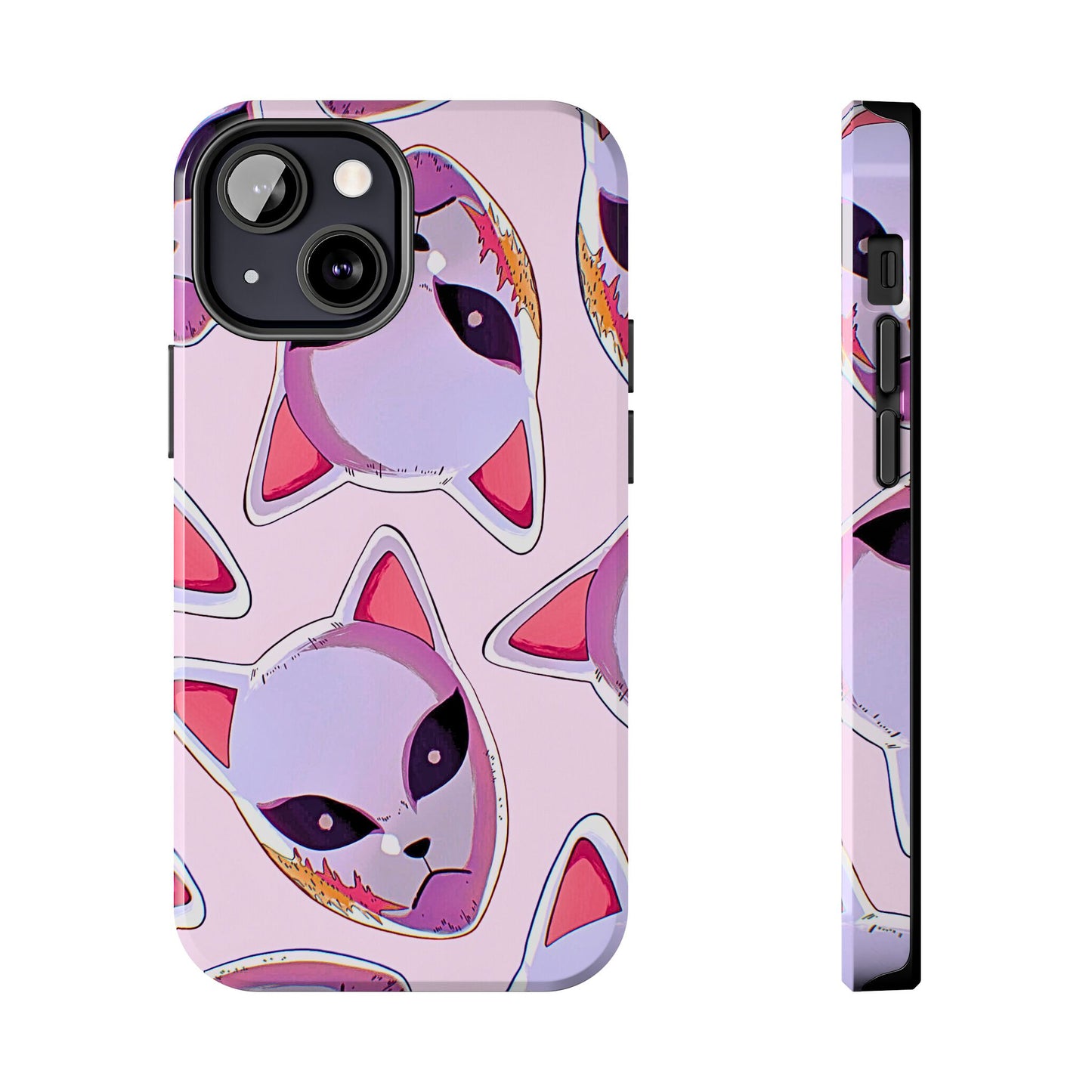 Sabito Fox Mask Pattern Tough Phone Case | Anime - Demon Slayer