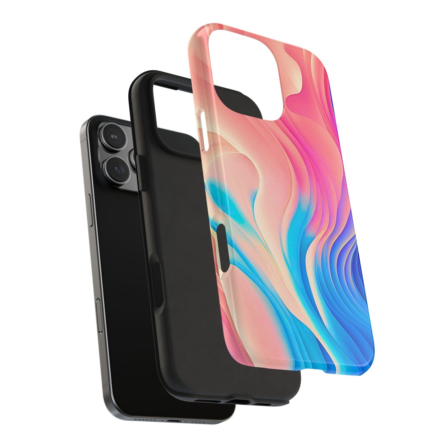 Abstract Pastel Waves Tough Phone Case | Aesthetic
