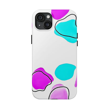 Abstract Shapes Preppy Pastel Style (Version 2) Tough Phone Case | Aesthetic