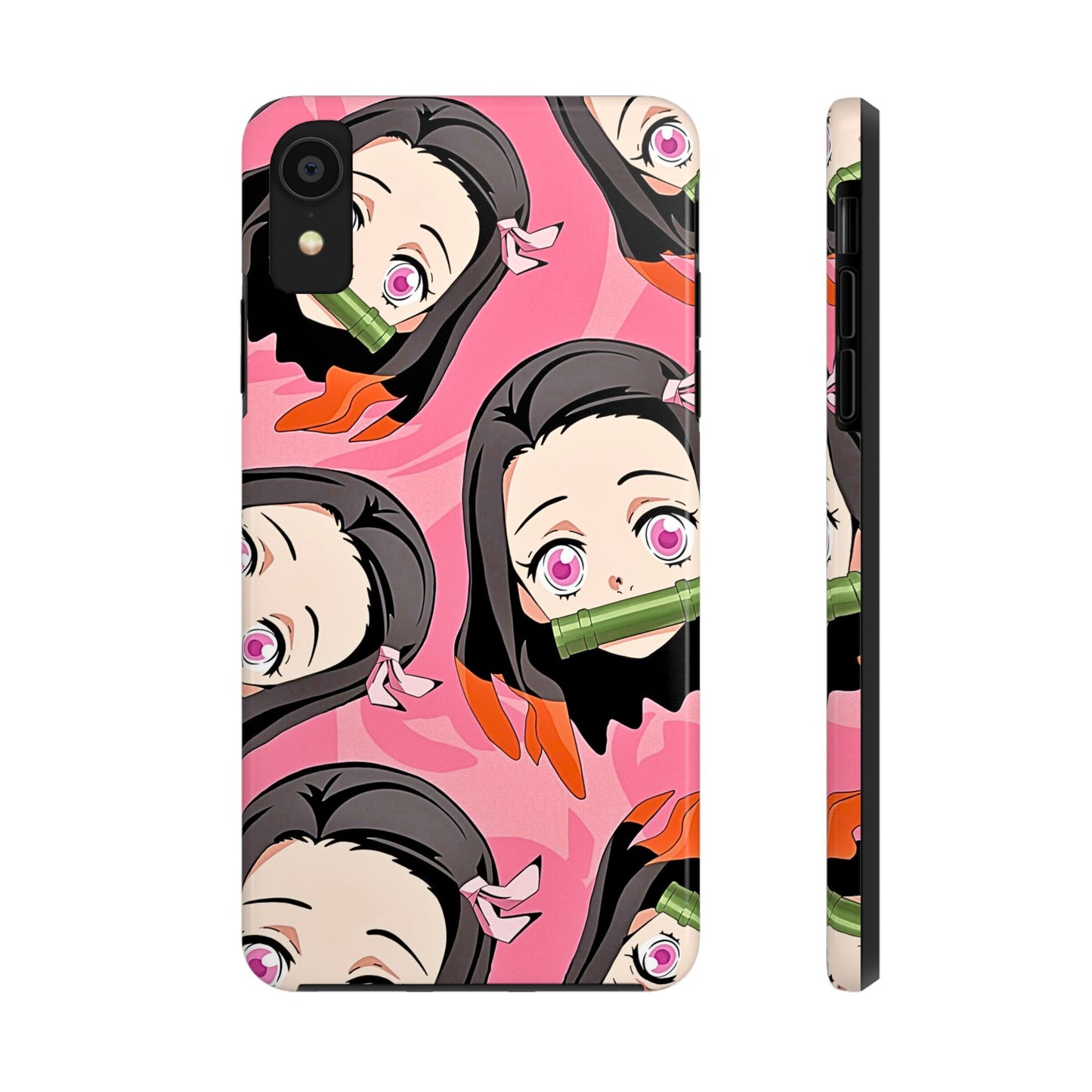 Nezuko Kamado Head Pattern Tough Phone Case | Anime - Demon Slayer