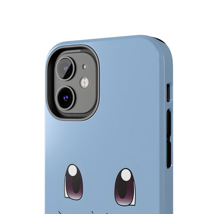 Blue Turtle Simple Blue Smile Tough Phone Case | Anime