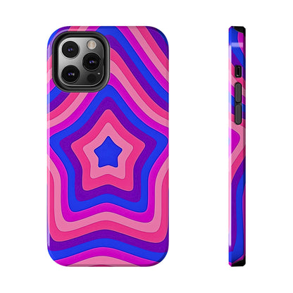 Funda resistente para teléfono con diseño de estrella retro | Estética