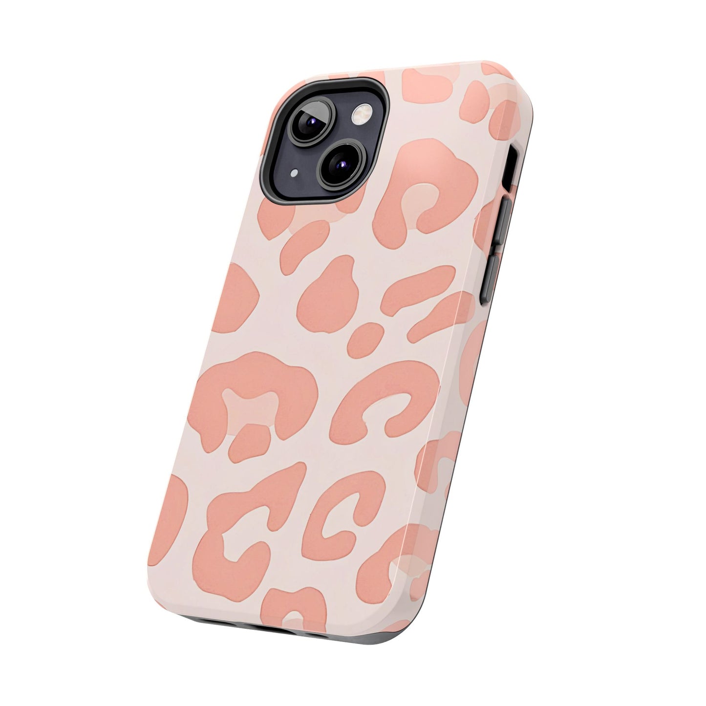 Funda resistente para teléfono con estampado de leopardo rosa preppy | Estética