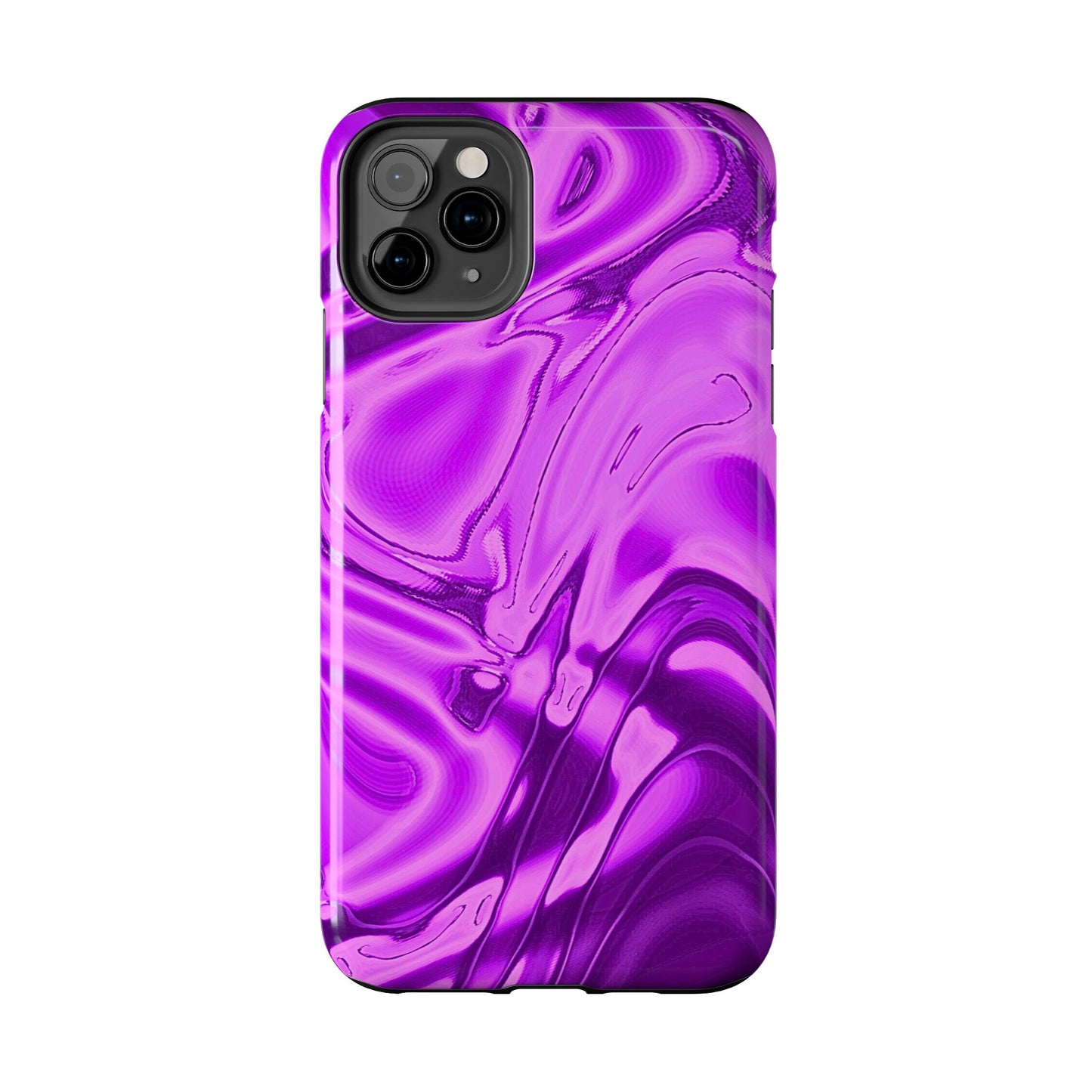 Liquid Metal Purple Tough Phone Case | Aesthetic