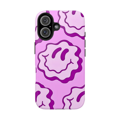 Waving Smile Preppy Pinky Tough Phone Case | Aesthetic