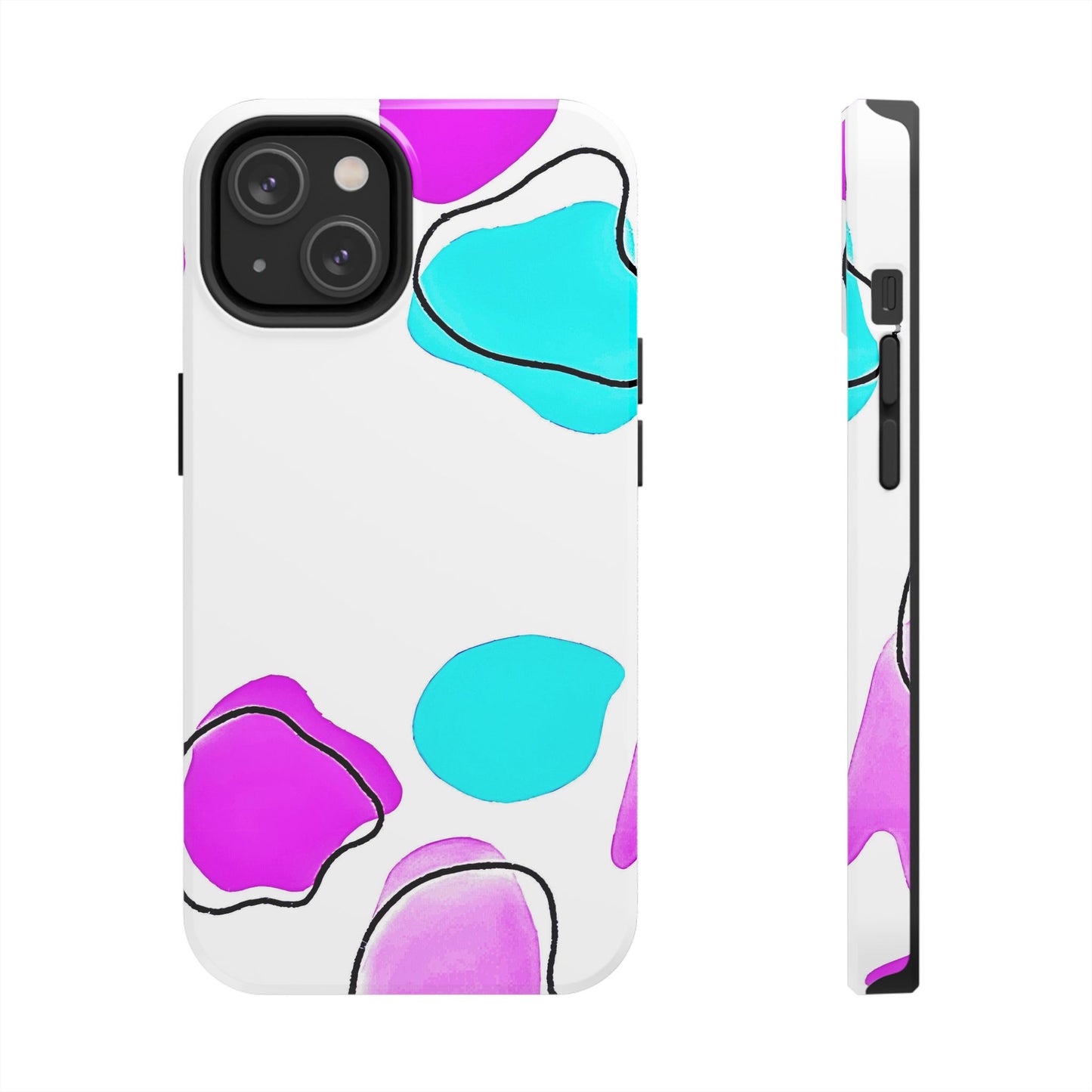 Abstract Shapes Preppy Pastel Style (Version 2) Tough Phone Case | Aesthetic