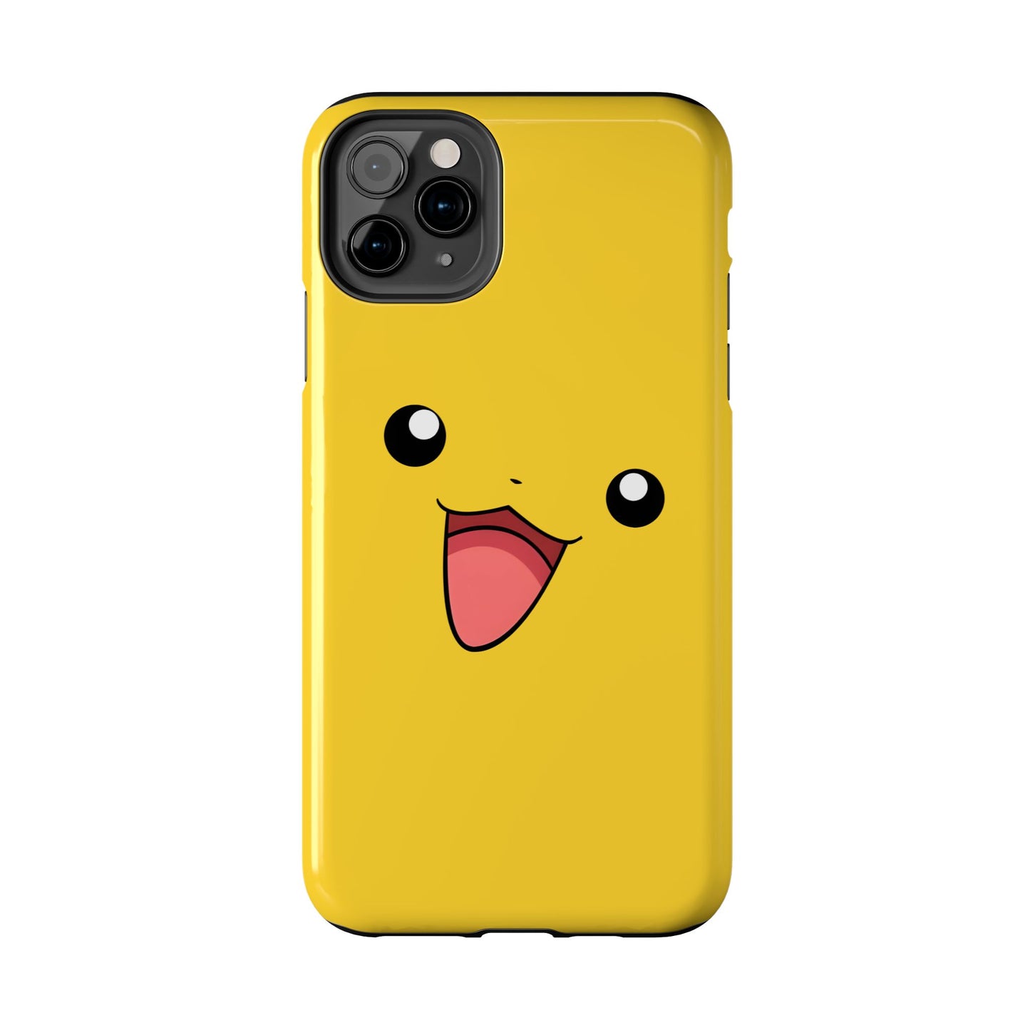 Electric Mouse Yellow Happy Face Minimal Design Tough Phone Case | Anime