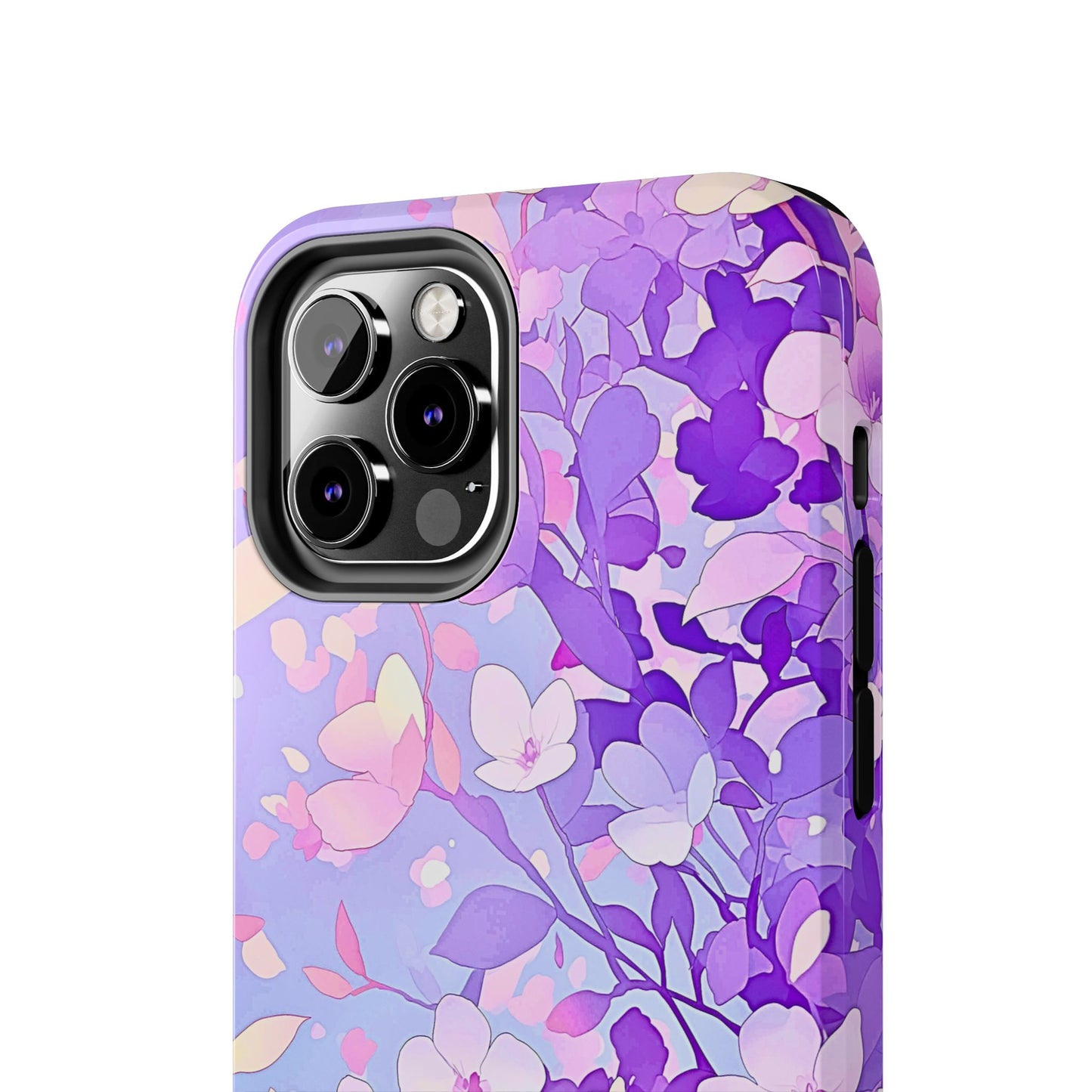 Funda resistente para teléfono con delicados estampados florales en tonos pastel | Estética