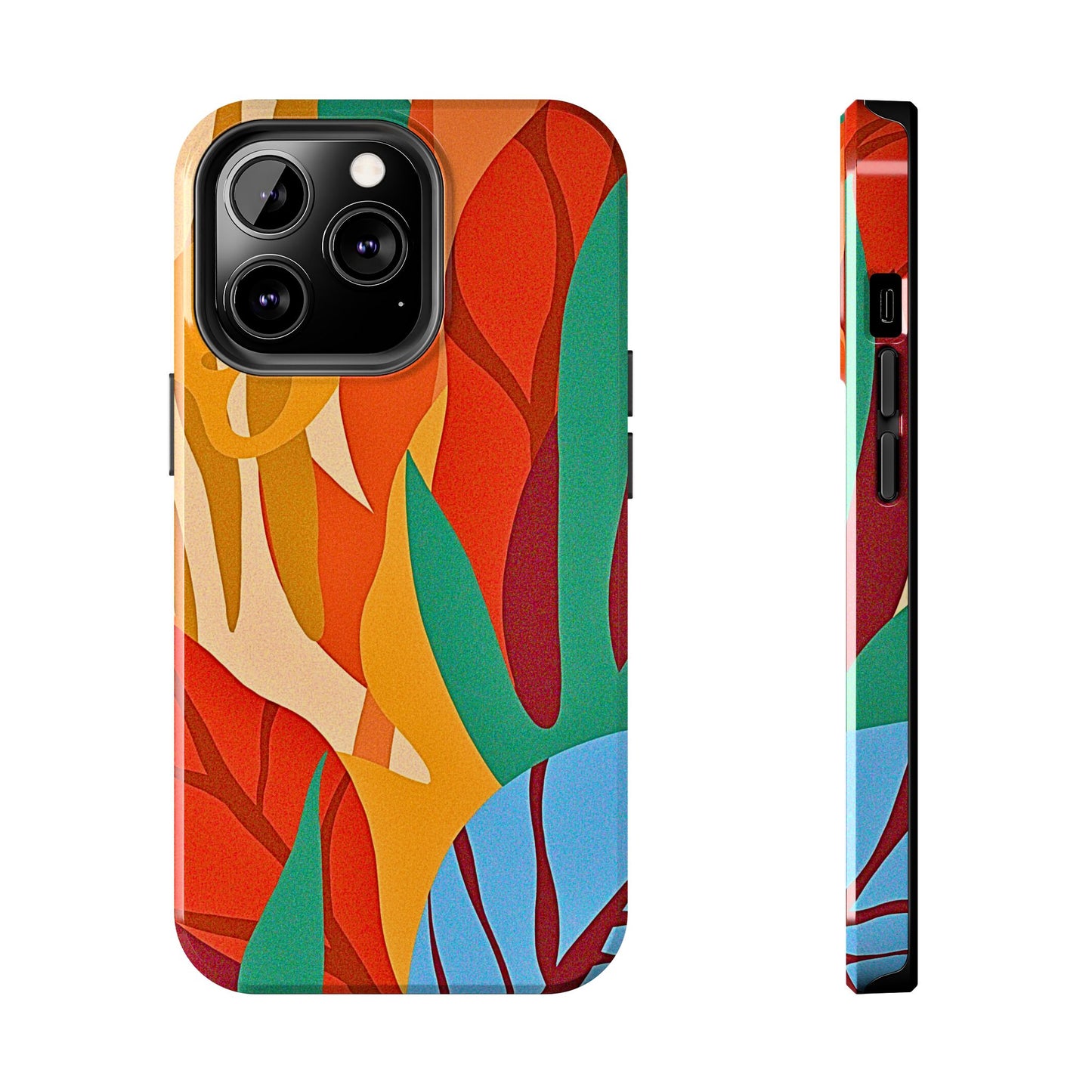 Abstract Autumn Leaves Tough Phone Case | Aesthetic