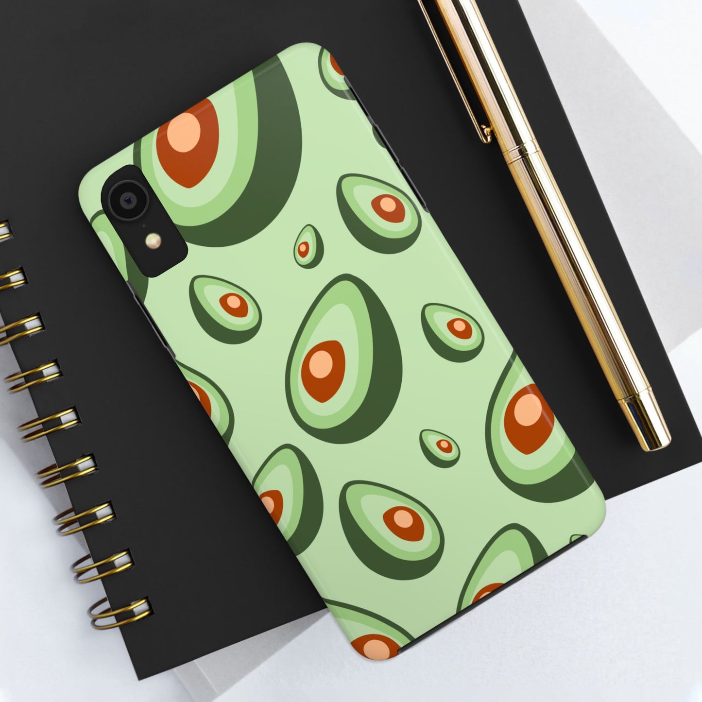 Trendy Avocado Pattern Green Aesthetic Minimal Fruit Phone Case | Food