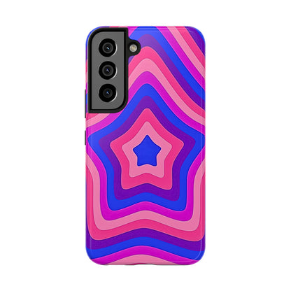 Funda resistente para teléfono con diseño de estrella retro | Estética