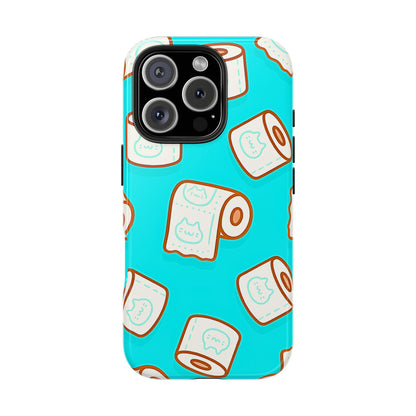 Funda resistente para teléfono con estampado de papel higiénico kawaii | Estética