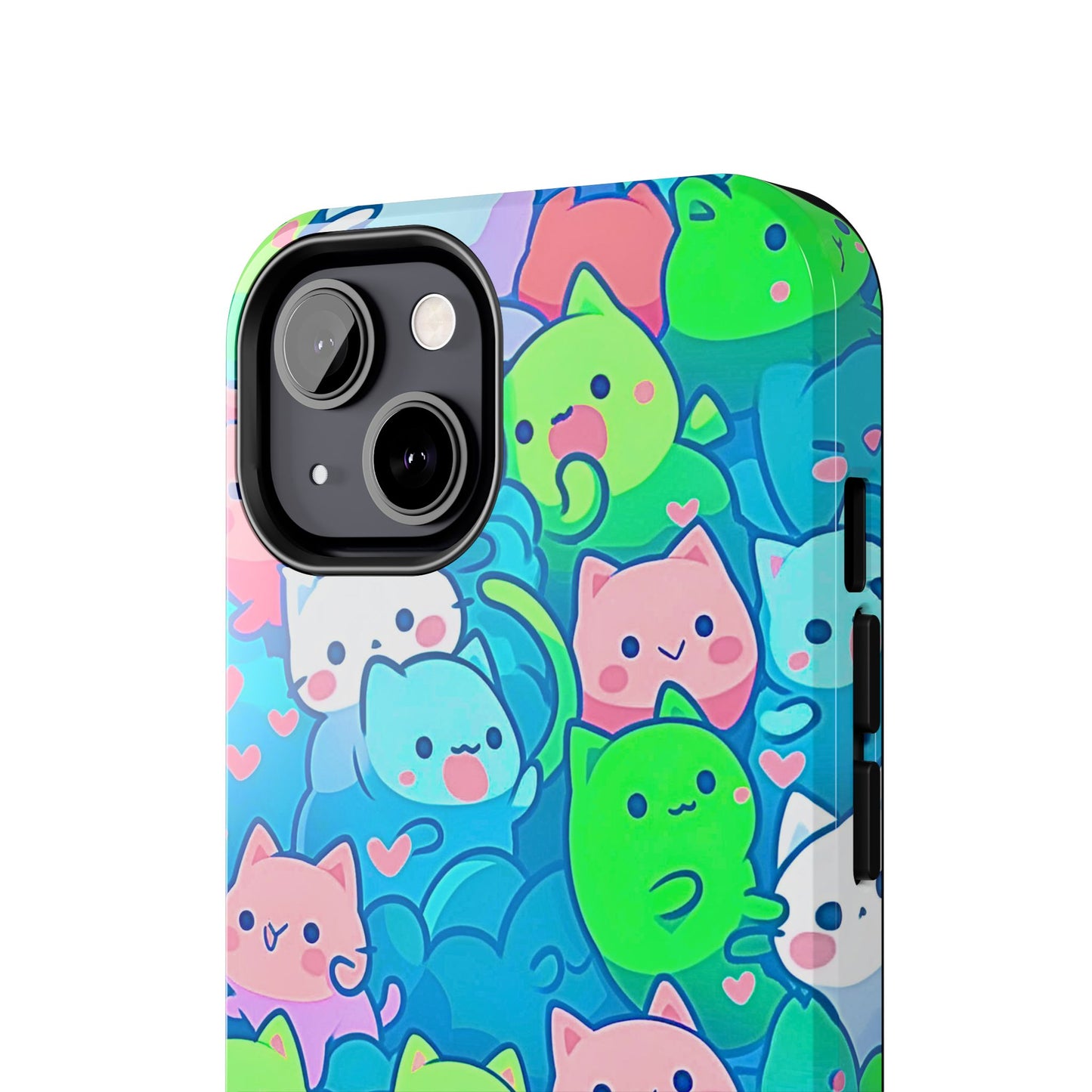 Cute Colorful Cats Pattern Style Tough Phone Case | Animals