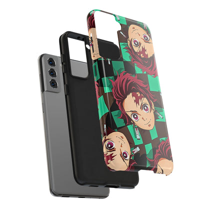 Tanjiro Kamado Head Pattern Tough Phone Case | Anime - Demon Slayer