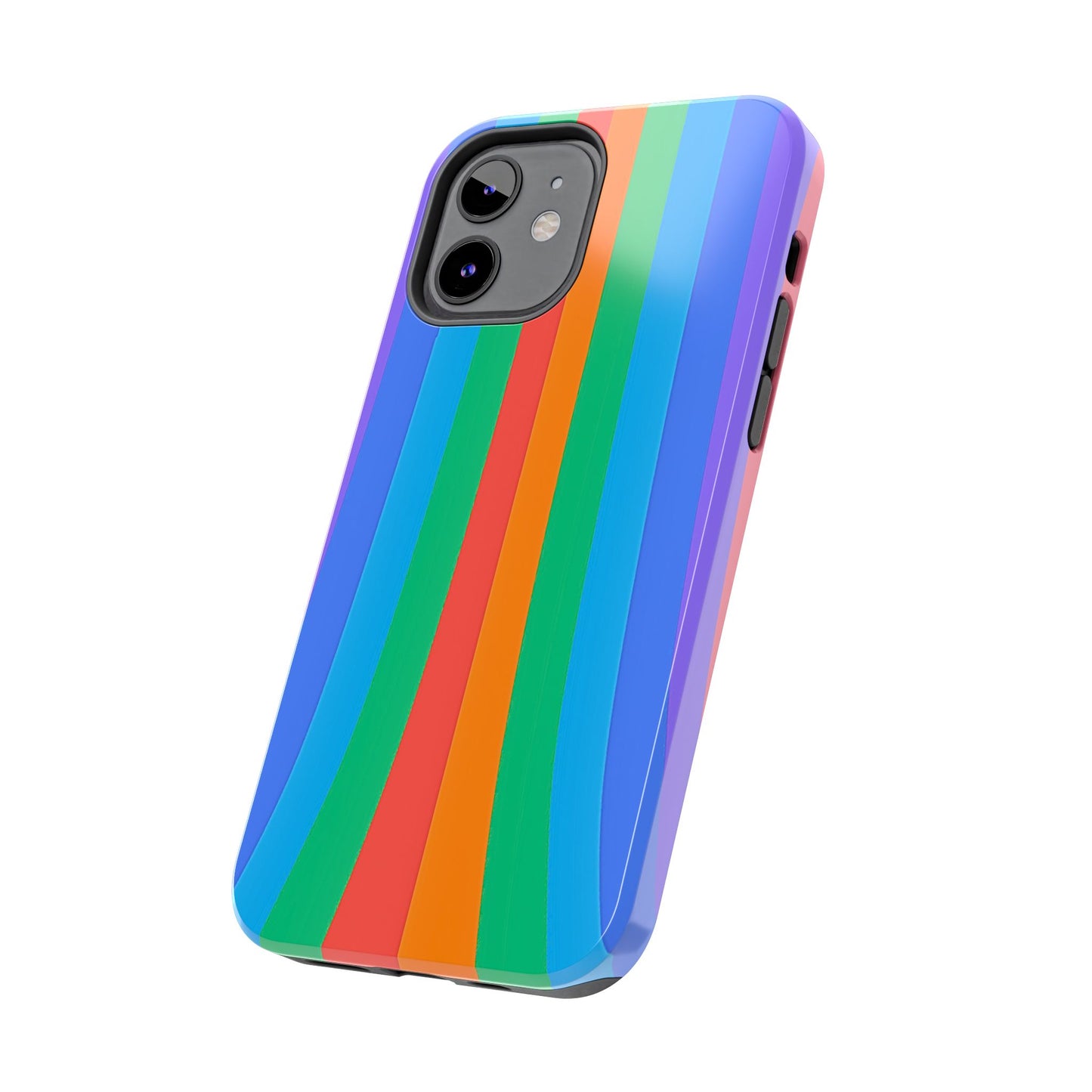 Funda resistente para teléfono con líneas de arcoíris hippies | Estética