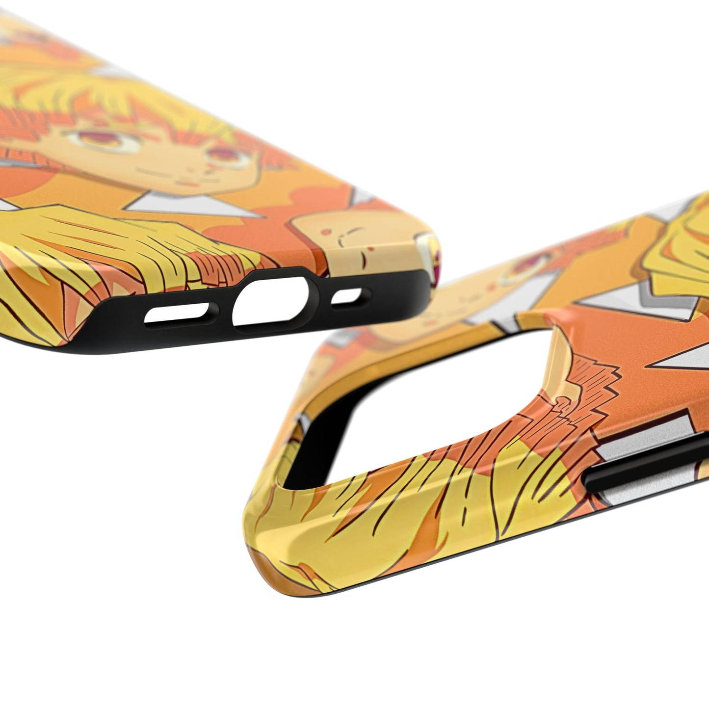 Zenitsu Agatsuma Haori Head Pattern Tough Phone Case | Anime - Demon Slayer
