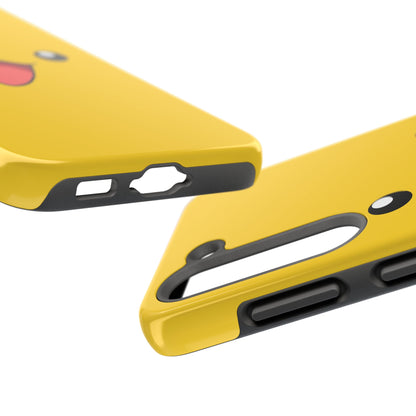 Electric Mouse Yellow Happy Face Minimal Design Tough Phone Case | Anime