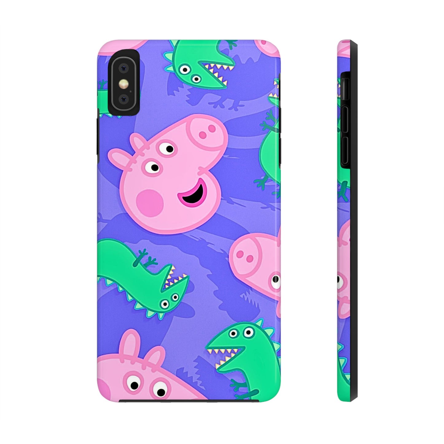 Peppa Pig & George Dinosaur Pattern Tough Phone Case | Cartoons - Peppa Pig