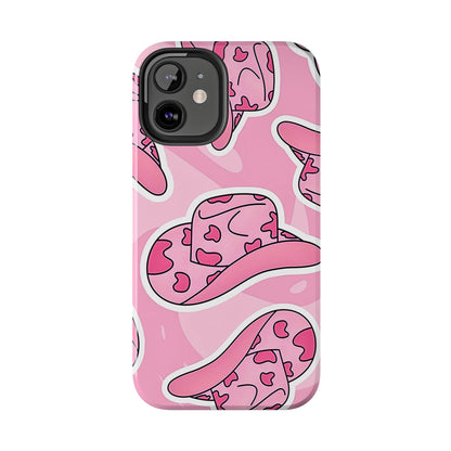 Pink Cowboy Hat Preppy Tough Phone Case | Aesthetic