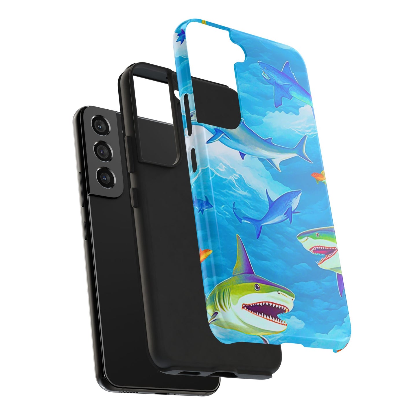 Sharks in the Sky Pattern Style Tough Phone Case | Animals