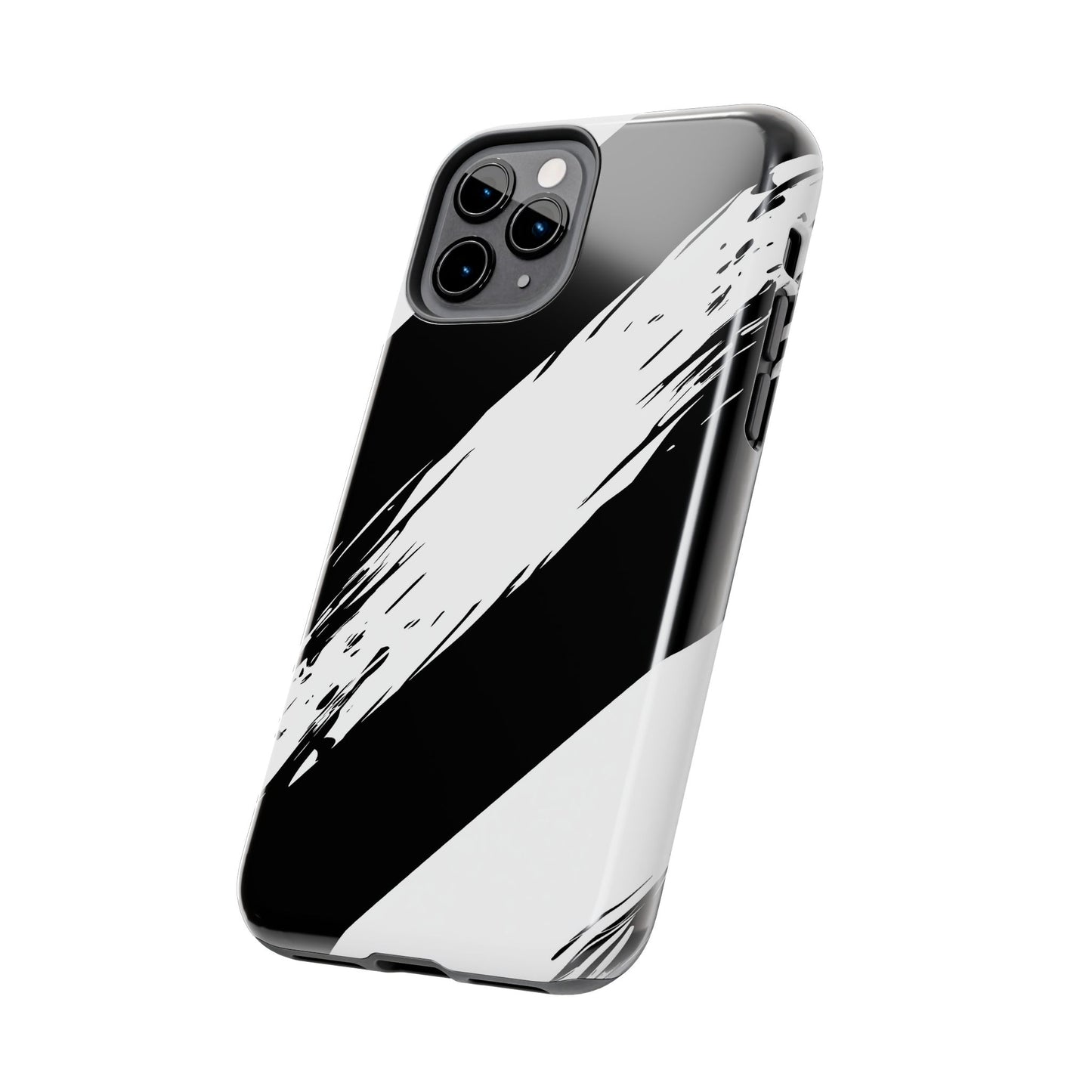 Funda/cubierta resistente para teléfono con rayas diagonales en blanco roto | Estética
