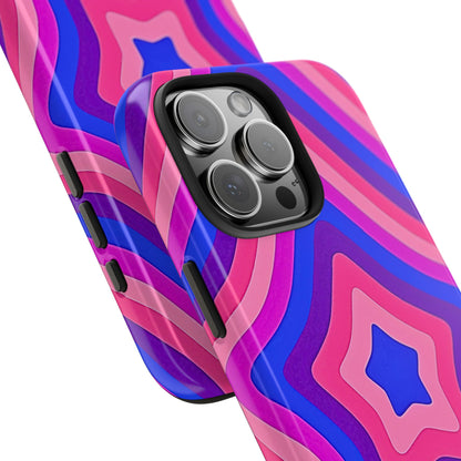 Funda resistente para teléfono con diseño de estrella retro | Estética