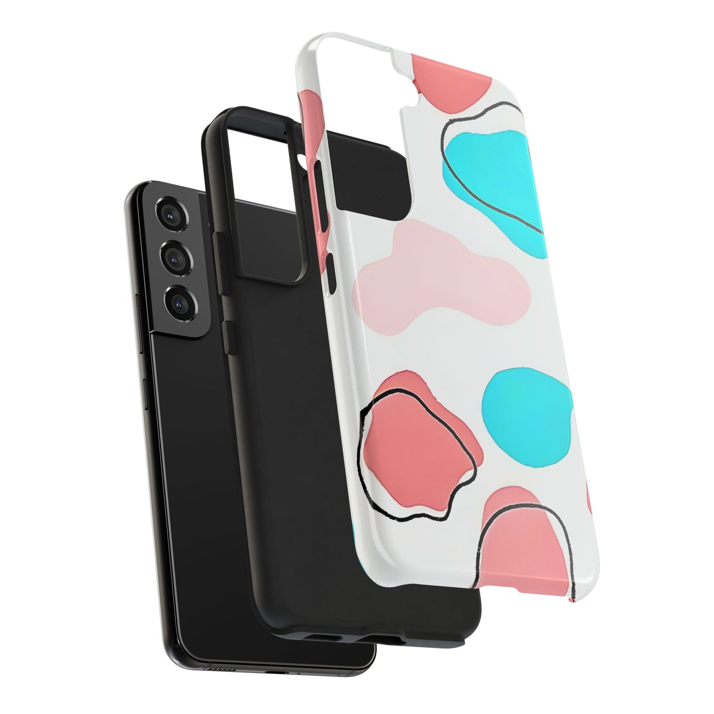 Abstract Shapes Preppy Pastel Style (Version 1) Tough Phone Case | Aesthetic