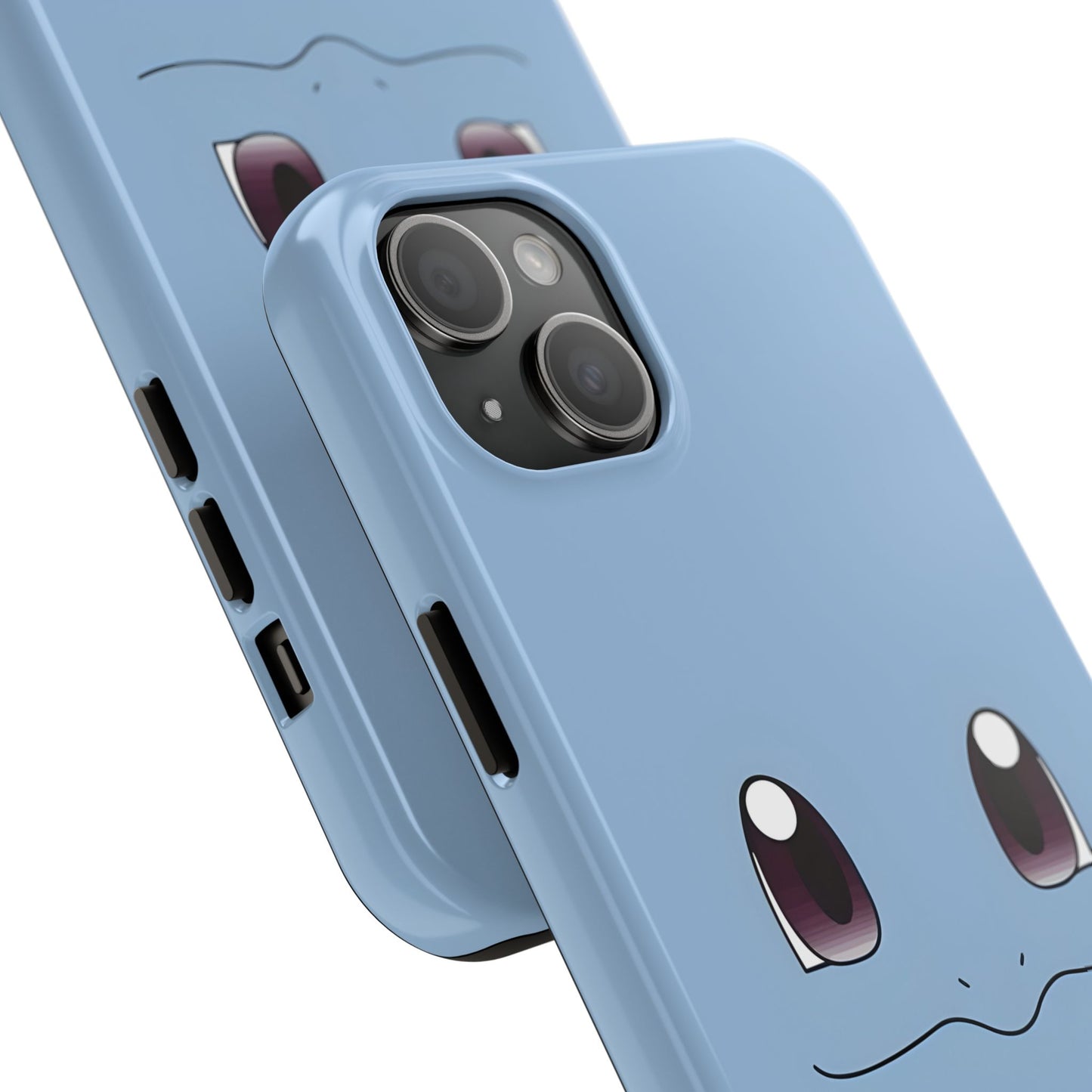 Blue Turtle Simple Blue Smile Tough Phone Case | Anime