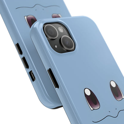 Blue Turtle Simple Blue Smile Tough Phone Case | Anime