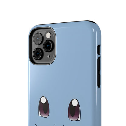 Blue Turtle Simple Blue Smile Tough Phone Case | Anime