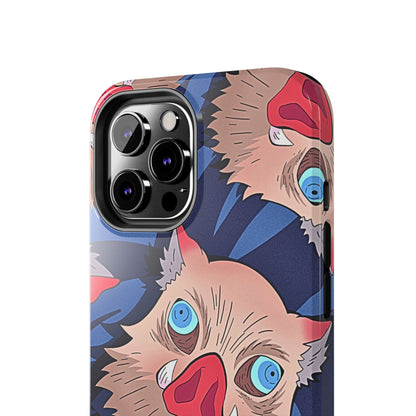 Inosuke Hashibira Head Pattern Tough Phone Case | Anime - Demon Slayer