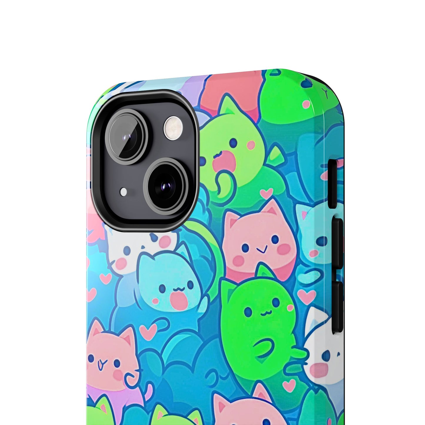 Cute Colorful Cats Pattern Style Tough Phone Case | Animals