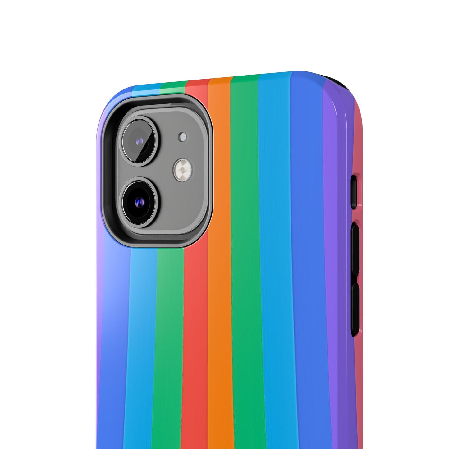 Funda resistente para teléfono con líneas de arcoíris hippies | Estética