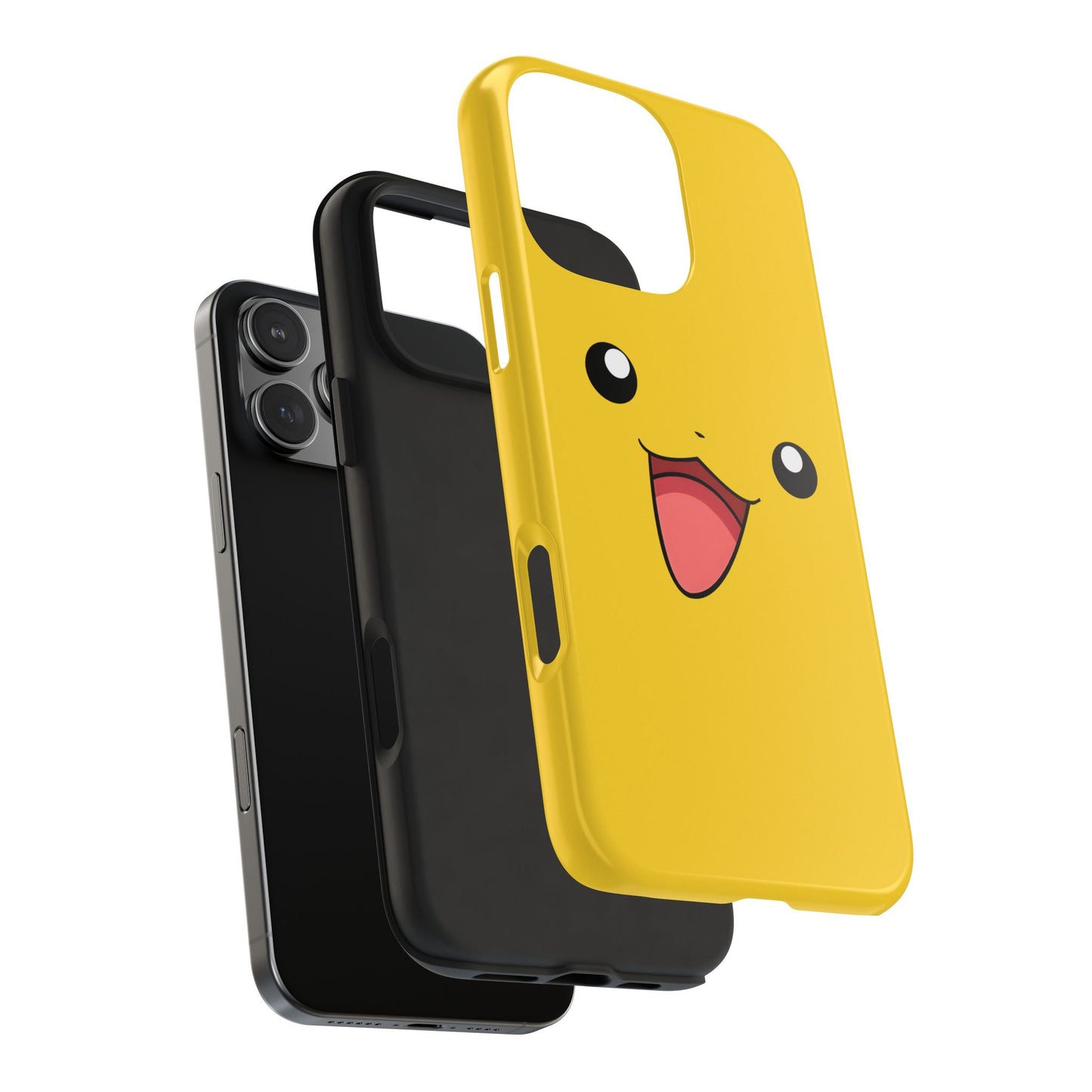 Electric Mouse Yellow Happy Face Minimal Design Tough Phone Case | Anime