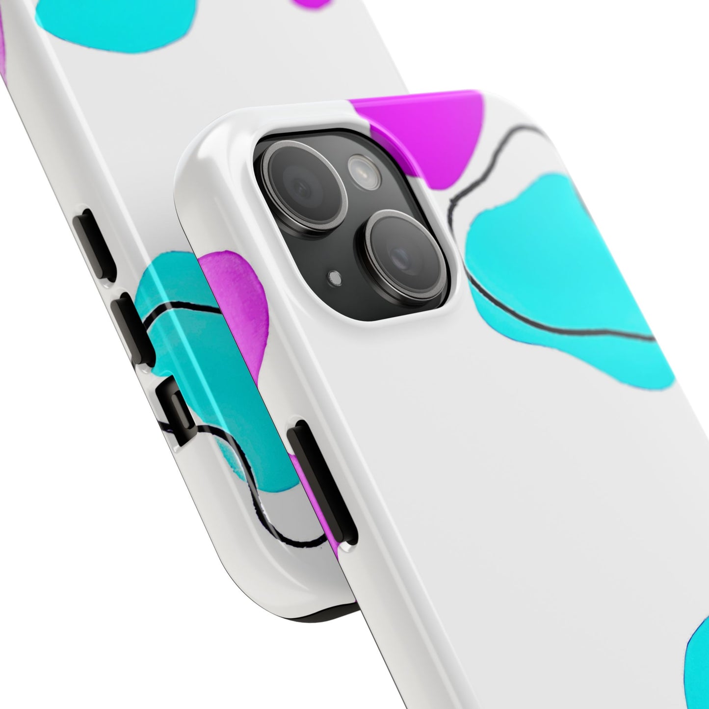 Abstract Shapes Preppy Pastel Style (Version 2) Tough Phone Case | Aesthetic