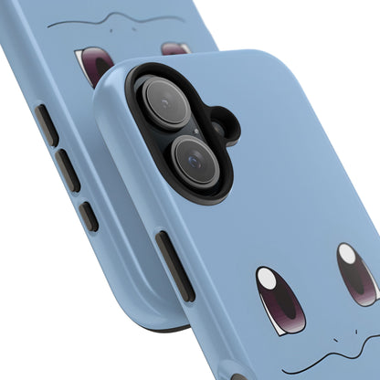 Blue Turtle Simple Blue Smile Tough Phone Case | Anime