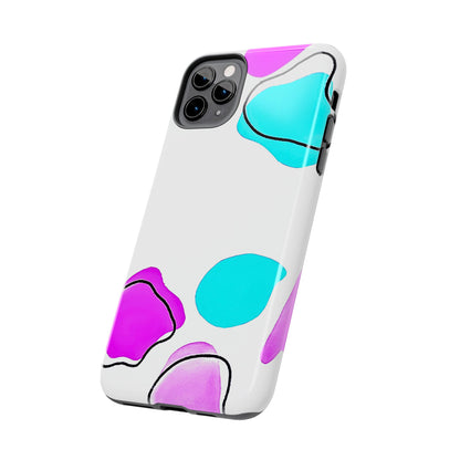 Abstract Shapes Preppy Pastel Style (Version 2) Tough Phone Case | Aesthetic
