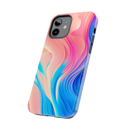 Abstract Pastel Waves Tough Phone Case | Aesthetic